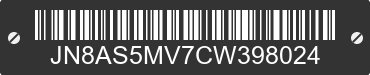 2012 NISSAN Rogue JN8AS5MV7CW398024 VIN decoded