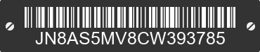 2012 NISSAN Rogue JN8AS5MV8CW393785 VIN decoded