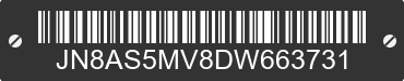 2013 NISSAN Rogue JN8AS5MV8DW663731 VIN decoded