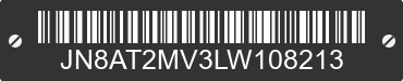2020 NISSAN Rogue JN8AT2MV3LW108213 VIN decoded