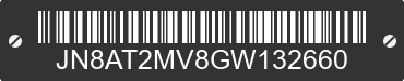 2016 NISSAN Rogue JN8AT2MV8GW132660 VIN decoded