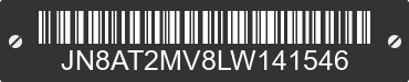 2020 NISSAN Rogue JN8AT2MV8LW141546 VIN decoded
