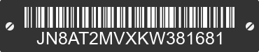 2019 NISSAN Rogue JN8AT2MVXKW381681 VIN decoded