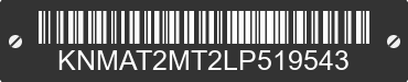 2020 NISSAN Rogue KNMAT2MT2LP519543 VIN decoded
