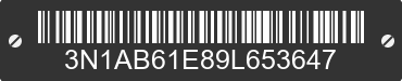 2009 NISSAN Sentra 3N1AB61E89L653647 VIN decoded
