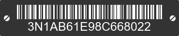 2008 NISSAN Sentra 3N1AB61E98C668022 VIN decoded