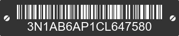 2012 NISSAN Sentra 3N1AB6AP1CL647580 VIN decoded