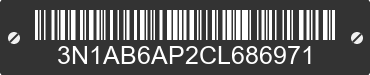 2012 NISSAN Sentra 3N1AB6AP2CL686971 VIN decoded