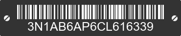 2012 NISSAN Sentra 3N1AB6AP6CL616339 VIN decoded