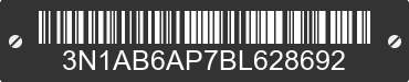 2011 NISSAN Sentra 3N1AB6AP7BL628692 VIN decoded