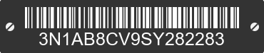 2025 NISSAN Sentra 3N1AB8CV9SY282283 VIN decoded