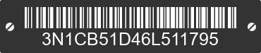 2006 NISSAN Sentra 3N1CB51D46L511795 VIN decoded