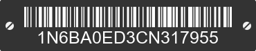 2012 NISSAN Titan 1N6BA0ED3CN317955 VIN decoded