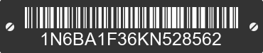 2019 NISSAN Titan 1N6BA1F36KN528562 VIN decoded