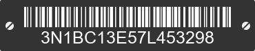 2007 NISSAN Versa 3N1BC13E57L453298 VIN decoded