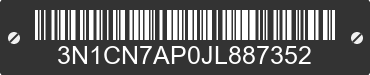2018 NISSAN Versa 3N1CN7AP0JL887352 VIN decoded