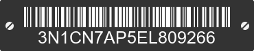 2014 NISSAN Versa 3N1CN7AP5EL809266 VIN decoded