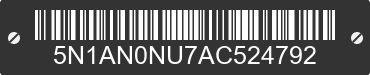 2010 NISSAN Xterra 5N1AN0NU7AC524792 VIN decoded