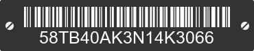 2022 OLYMPIA Olympia 58TB40AK3N14K3066 VIN decoded