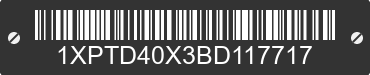 2011 PETERBILT 367 1XPTD40X3BD117717 VIN decoded
