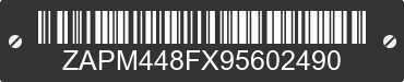 2009 PIAGGIO AND VESPA LX / LXV / S / FLY ZAPM448FX95602490 VIN decoded