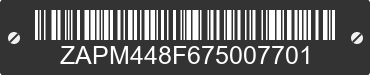 2007 PIAGGIO AND VESPA LX/LXV ZAPM448F675007701 VIN decoded