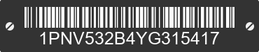 2000 PINE RIDGE Pine Ridge 1PNV532B4YG315417 VIN decoded