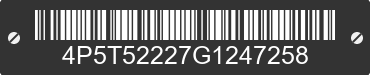 2016 PJ PJ 4P5T52227G1247258 VIN decoded
