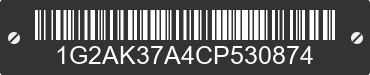 1982 PONTIAC Grand Prix 1G2AK37A4CP530874 VIN decoded