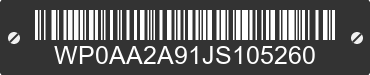 2018 PORSCHE 911 WP0AA2A91JS105260 VIN decoded