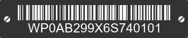 2006 PORSCHE 911 WP0AB299X6S740101 VIN decoded