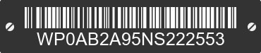 2022 PORSCHE 911 WP0AB2A95NS222553 VIN decoded