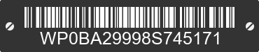 2008 PORSCHE 911 WP0BA29998S745171 VIN decoded