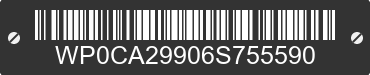 2006 PORSCHE 911 WP0CA29906S755590 VIN decoded