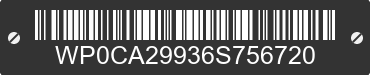 2006 PORSCHE 911 WP0CA29936S756720 VIN decoded