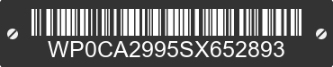 1995 PORSCHE 911 WP0CA2995SX652893 VIN decoded