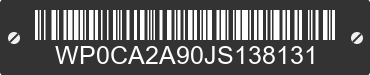 2018 PORSCHE 911 WP0CA2A90JS138131 VIN decoded