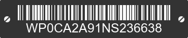 2022 PORSCHE 911 WP0CA2A91NS236638 VIN decoded