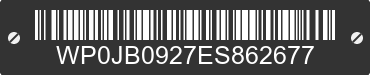 1984 PORSCHE 928 WP0JB0927ES862677 VIN decoded