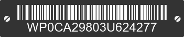 2003 PORSCHE Boxster WP0CA29803U624277 VIN decoded