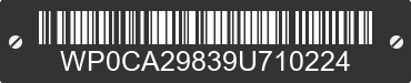 2009 PORSCHE Boxster WP0CA29839U710224 VIN decoded