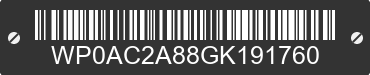 2016 PORSCHE Cayman WP0AC2A88GK191760 VIN decoded