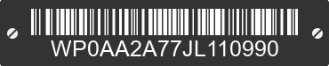 2018 PORSCHE Panamera WP0AA2A77JL110990 VIN decoded