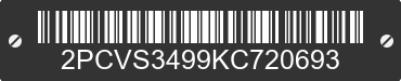 2019 PREVOST H3 Converted Coach Shell 2PCVS3499KC720693 VIN decoded