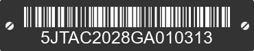 2016 P&T P&T 5JTAC2028GA010313 VIN decoded