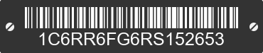 2024 RAM 1500 1C6RR6FG6RS152653 VIN decoded