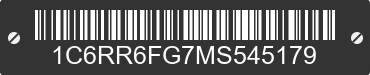 2021 RAM 1500 1C6RR6FG7MS545179 VIN decoded