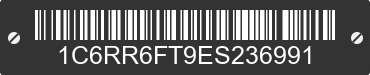 2014 RAM 1500 1C6RR6FT9ES236991 VIN decoded
