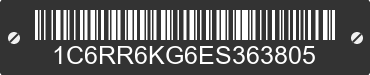 2014 RAM 1500 1C6RR6KG6ES363805 VIN decoded