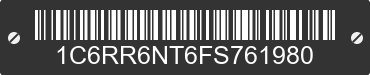 2015 RAM 1500 1C6RR6NT6FS761980 VIN decoded